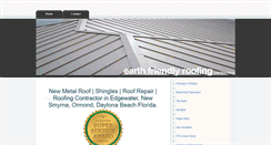 Desktop Screenshot of earthfriendlyroofing.com